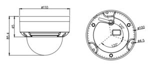 SN-IPV5122EEDR-M - 2MP IR Dome Network Camera